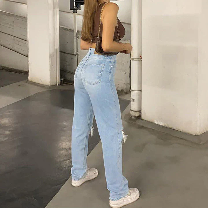 Silkeir | baggy jeans für damen | blau - Image 2