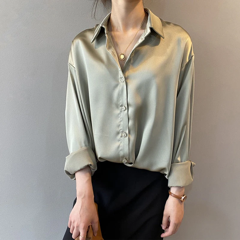 Silvana | Vintage Seiden Bluse - Image 3