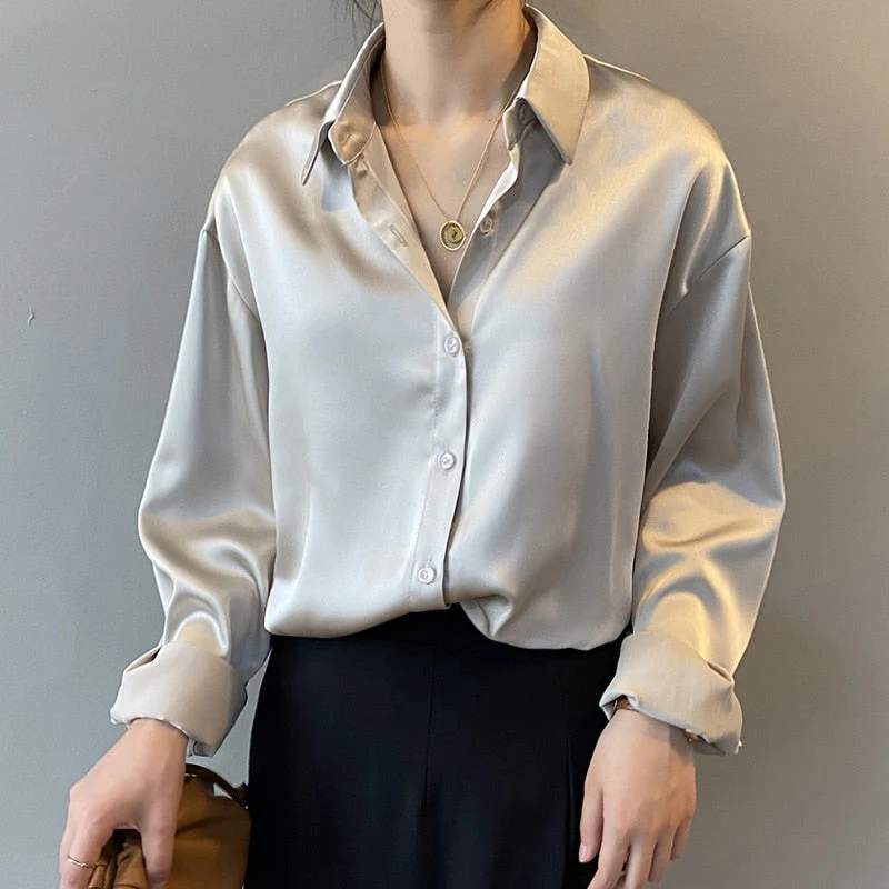 Silvana | Vintage Seiden Bluse - Image 6