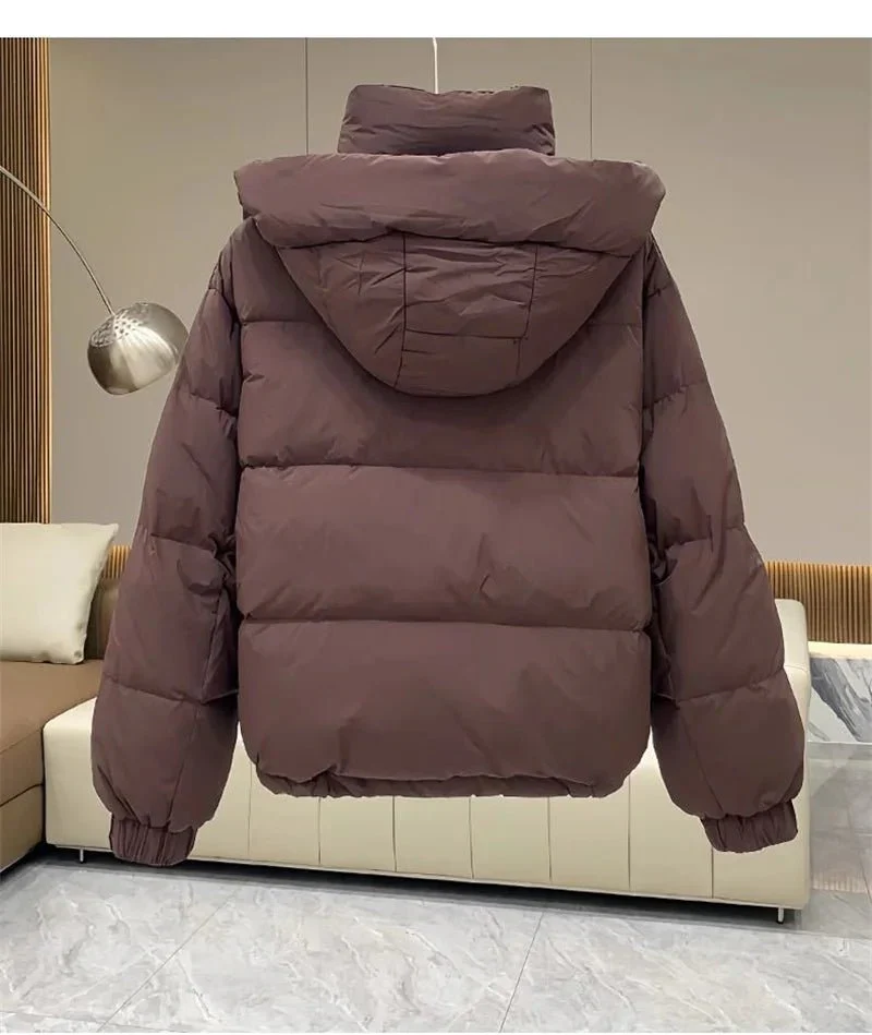 Simonne Kapuzen-Pufferjacke
