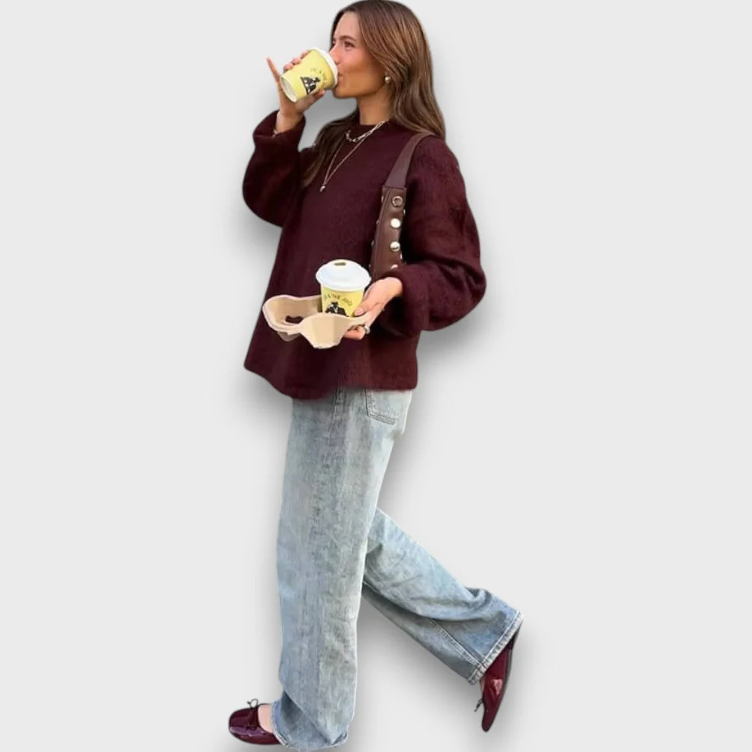 Sisia – Klassischer Strickpullover in Oversize