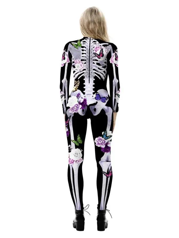 Skelett Schmetterling Druck Halloween Kostüm