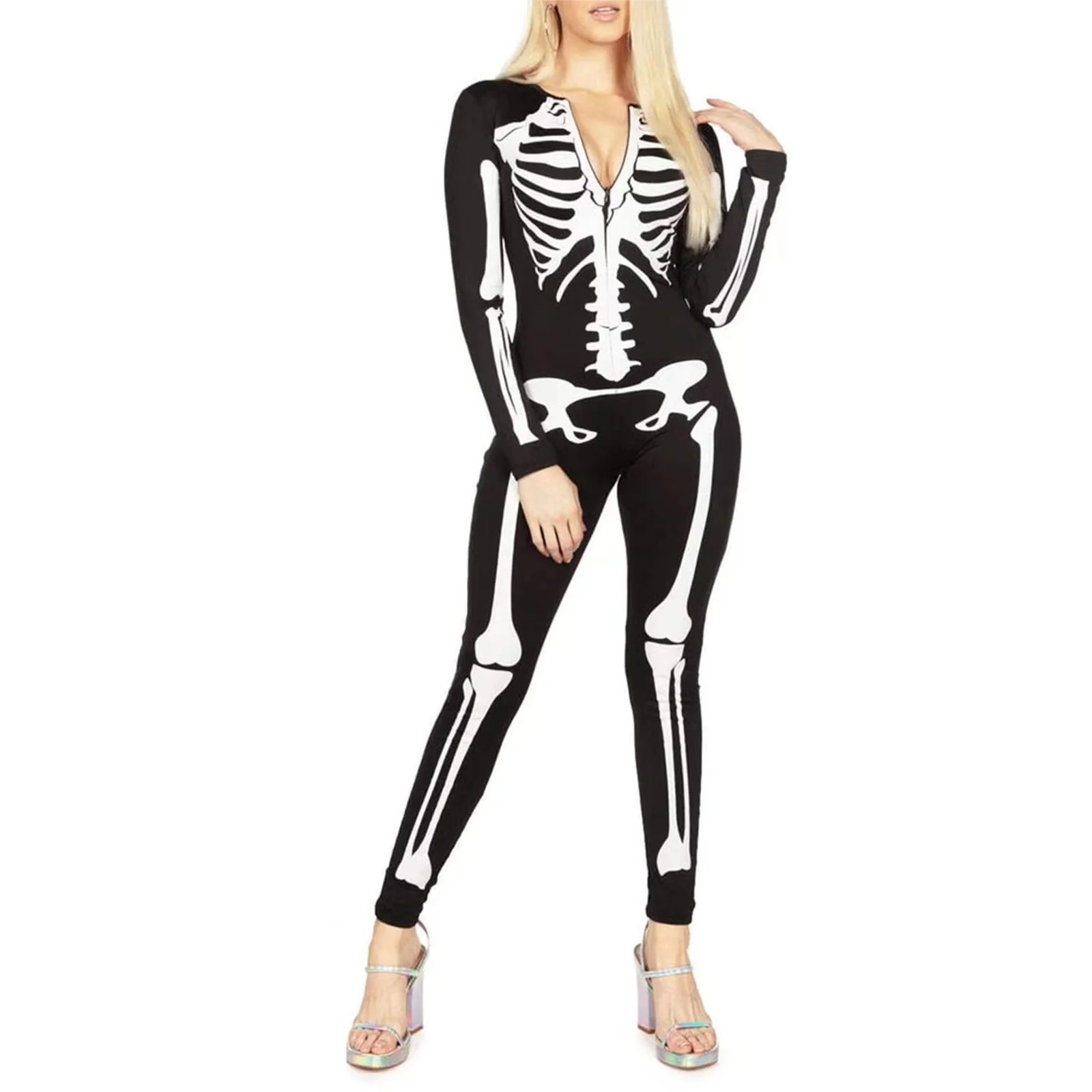 Skelettdruck Halloween Kostum