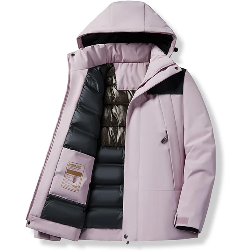 Skijacke mit Kapuze und Taschen | Winterjacke - Image 10