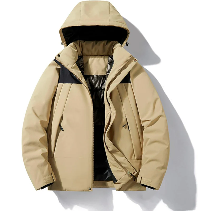 Skijacke mit Kapuze und Taschen | Winterjacke - Image 17