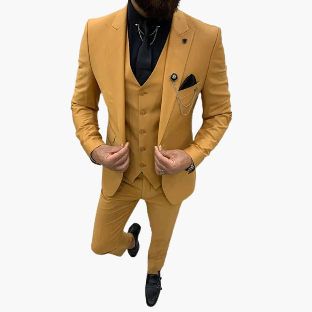 Slim Fit Anzug Set - Herrenanzug 3-teilig für Abendmode - Image 13