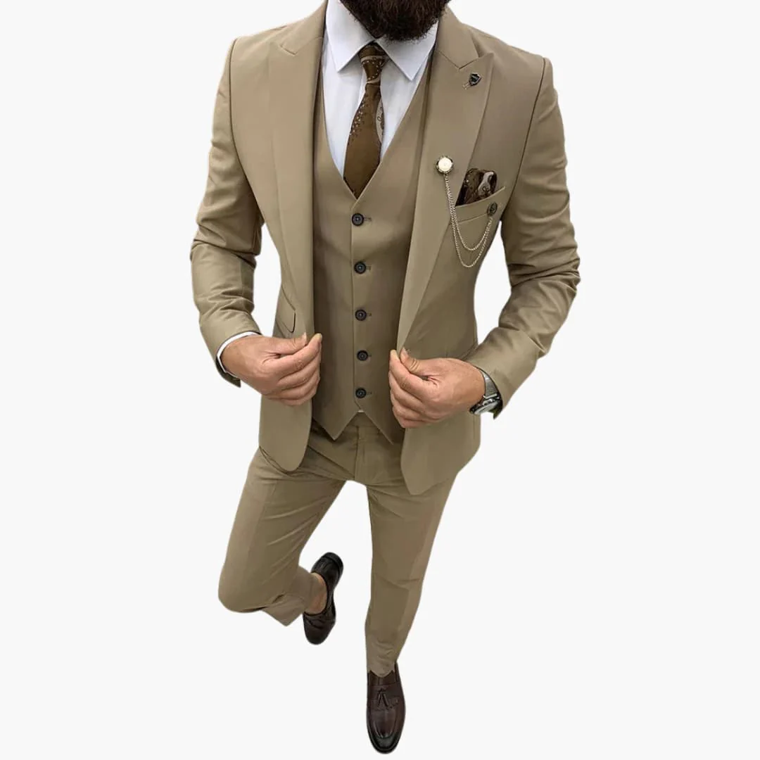 Slim Fit Anzug Set - Herrenanzug 3-teilig für Abendmode - Image 4