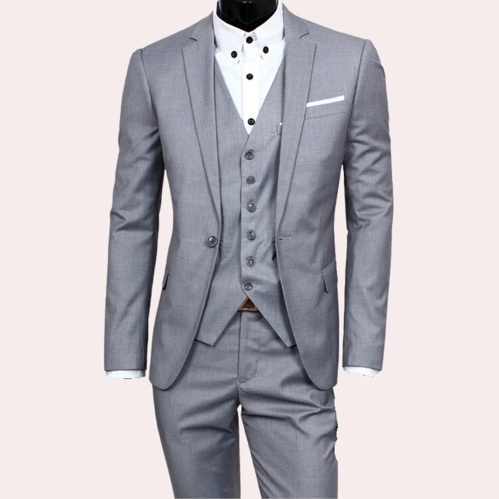 Slim Fit Herrenanzug Für Hochzeitsgäste | 3-teilig