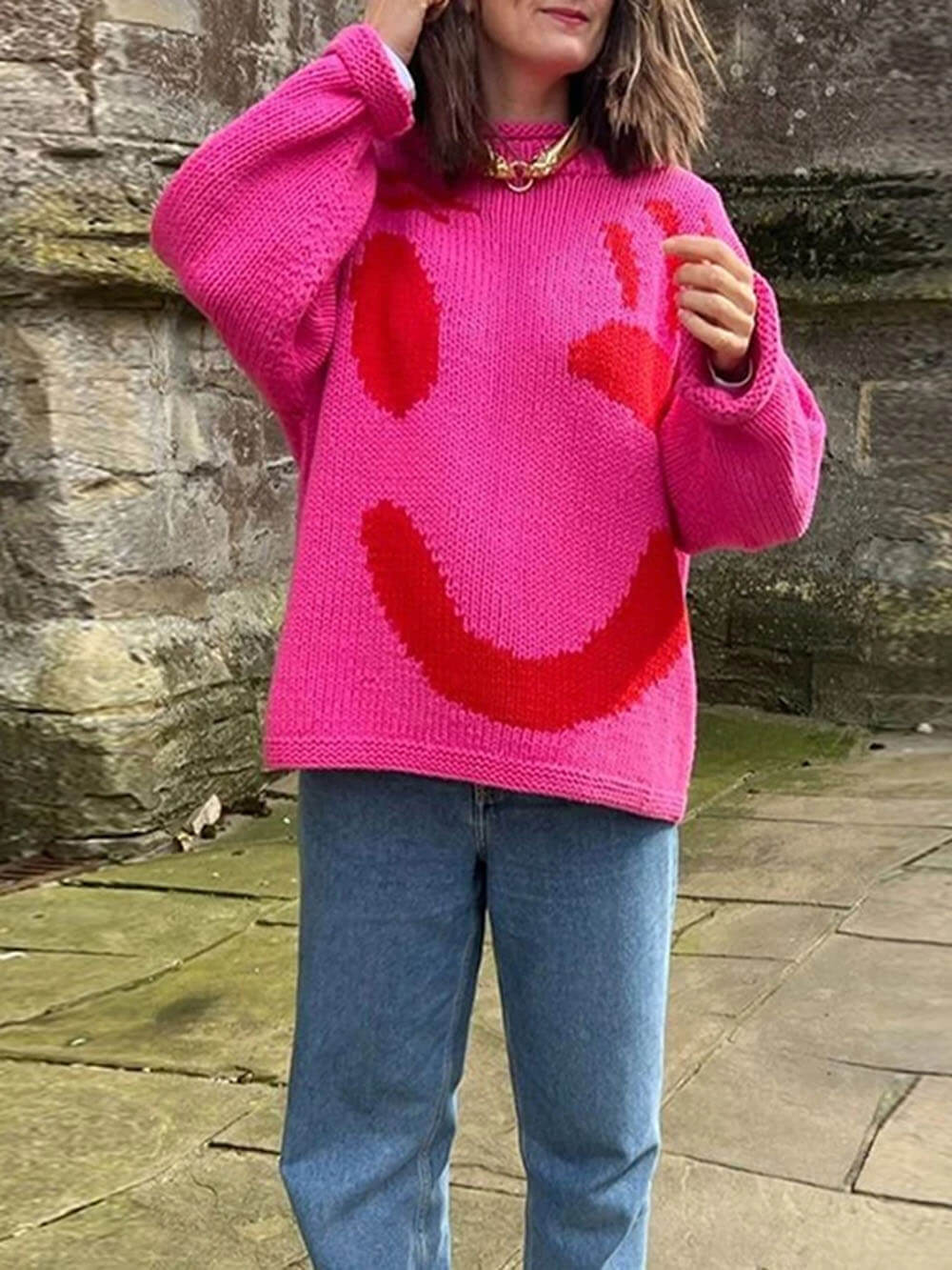 SMILE Stilvolle Winter Strickpullover - Image 6