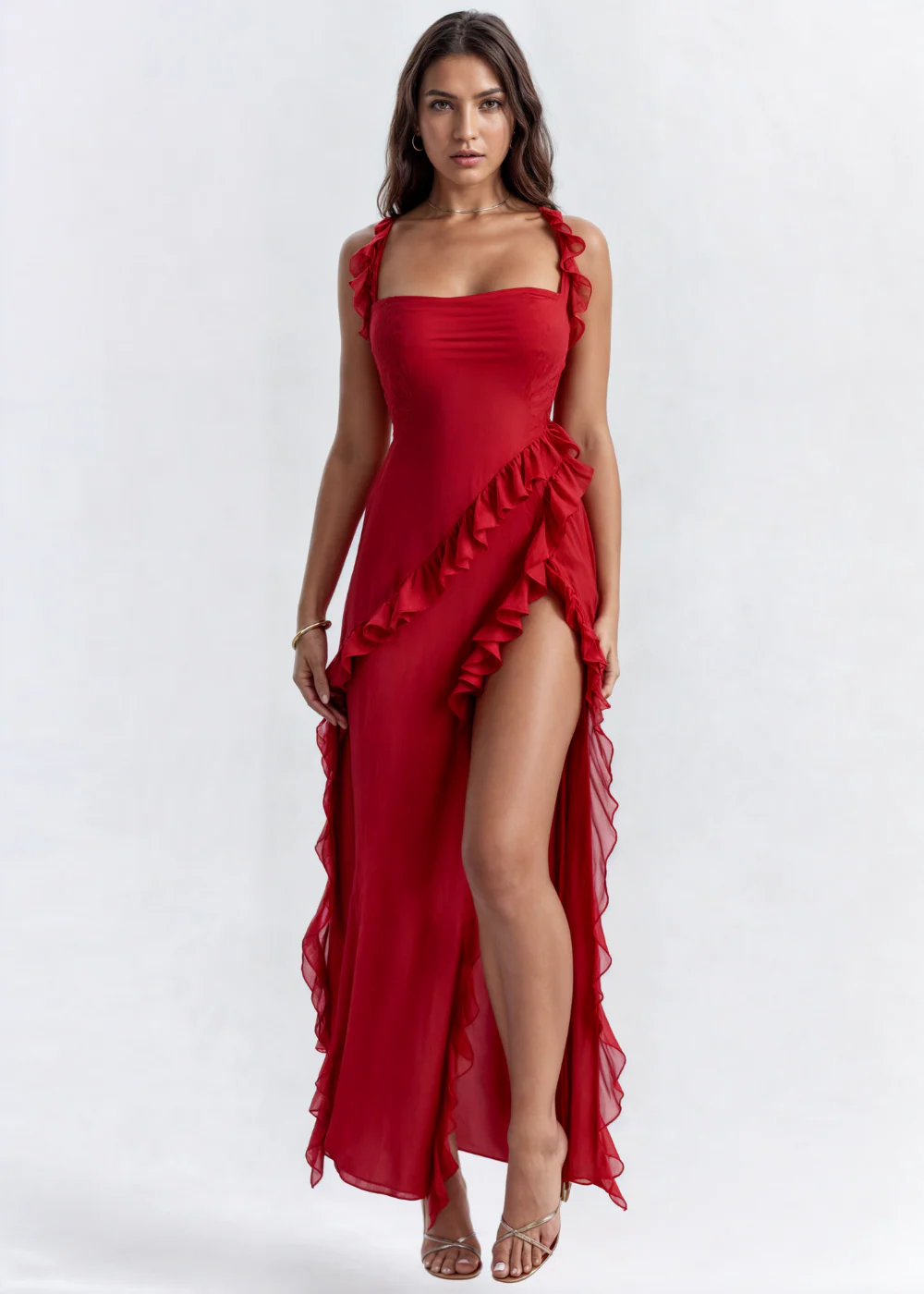 Sofia | Elegantes Kleid mit offenem Beinschlitz - Image 12