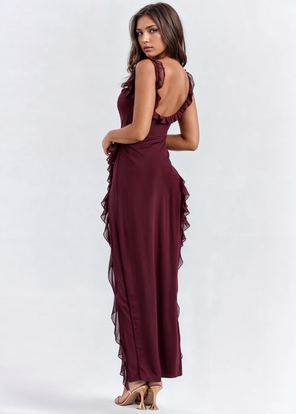 Sofia | Elegantes Kleid mit offenem Beinschlitz - Image 3