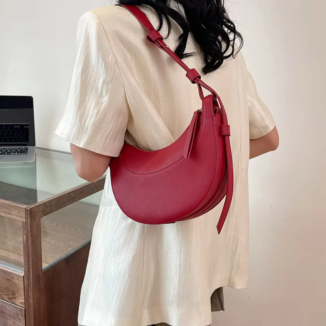 Sofie Elegante Halbmond Handtasche für Frauen – Minimalistische Schultertasche für den Alltag - Image 3