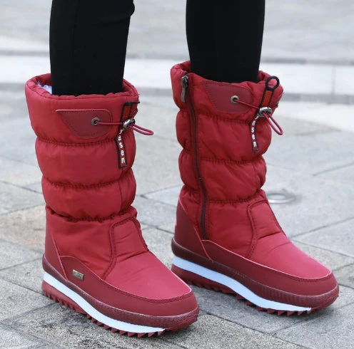 Sofie™ - Rutschfeste und Wasserdichte Schneestiefel aus Kunstfell - Image 6