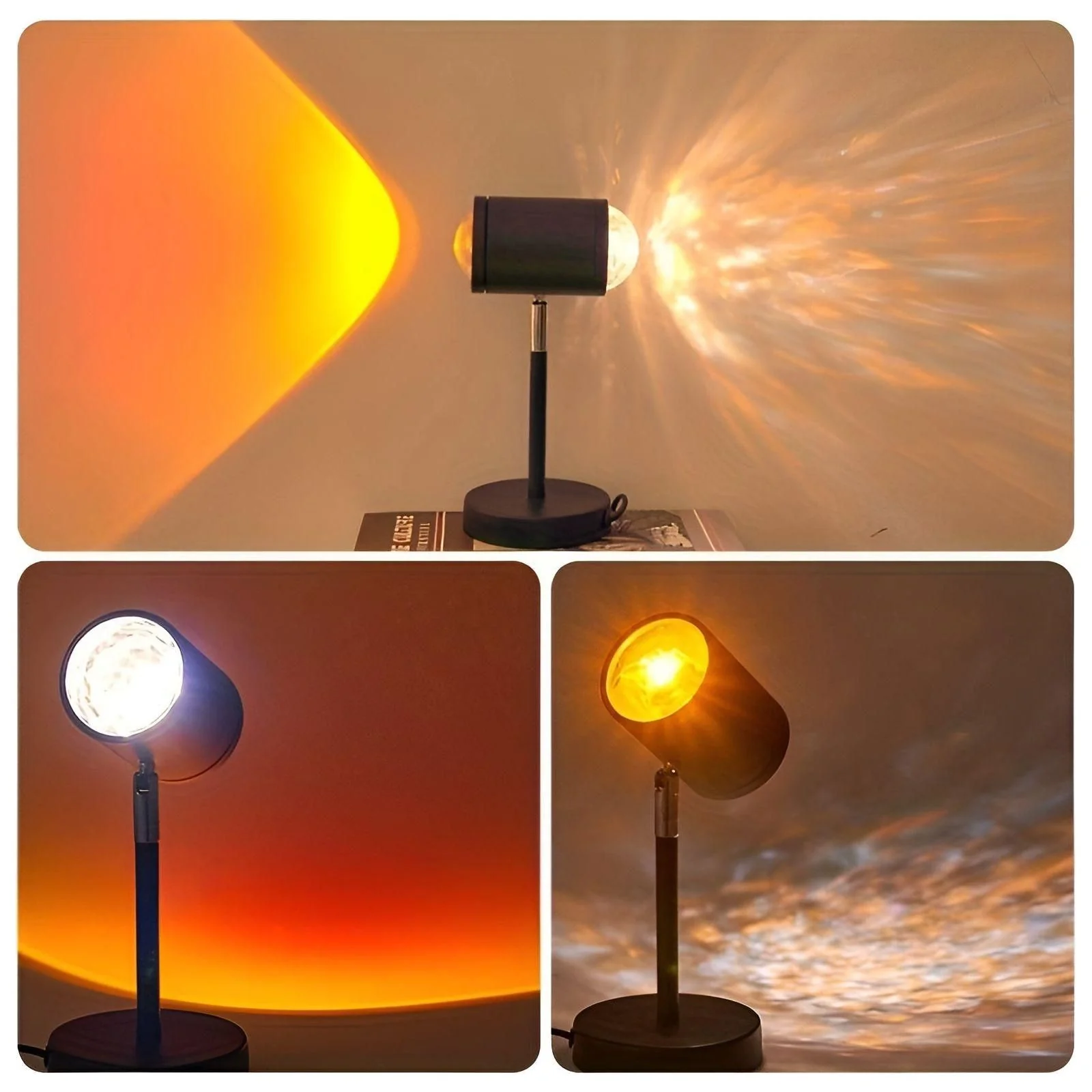 SolAura – USB-Sonnenuntergang-Projektionslampe für warme und stimmungsvolle Beleuchtung - Image 3