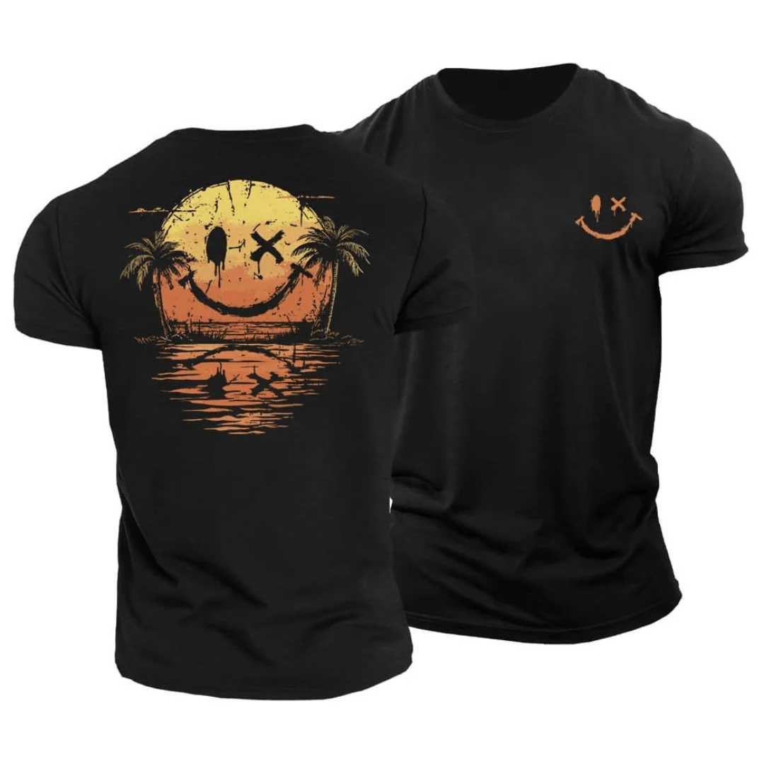 Sommer Smiley Meer T-Shirt