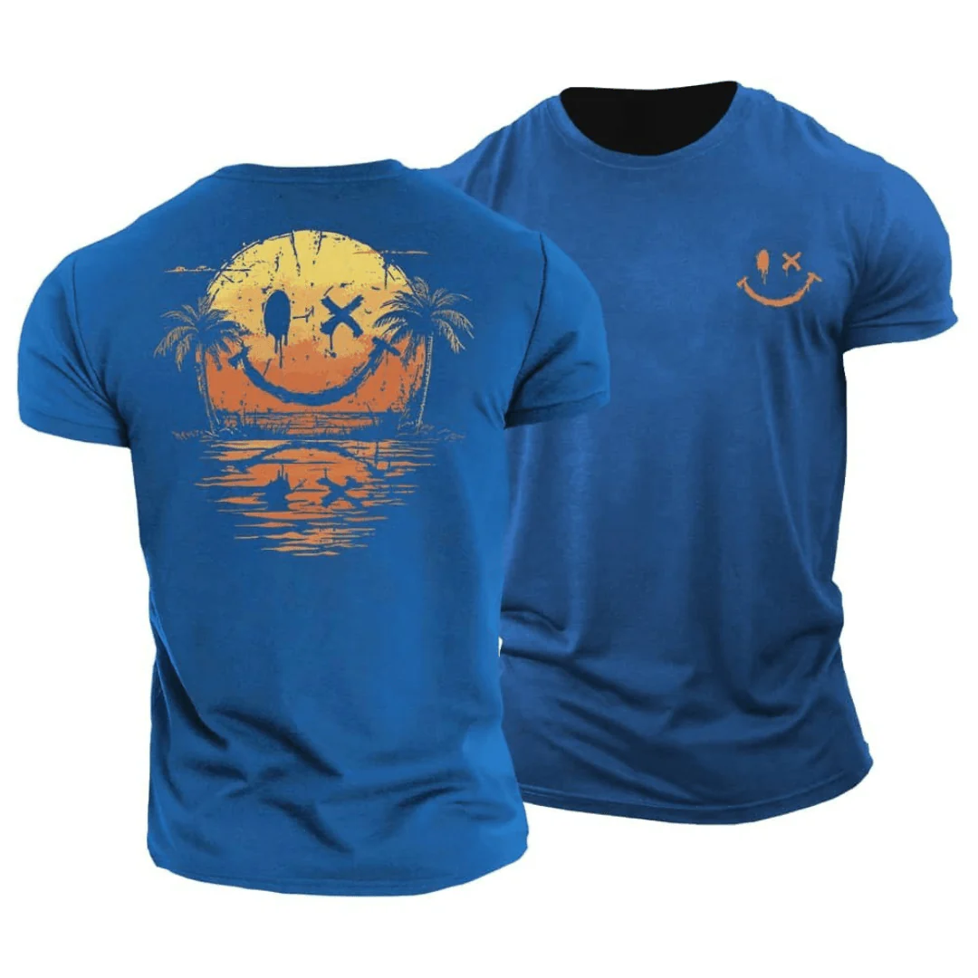 Sommer Smiley Meer T-Shirt - Image 6