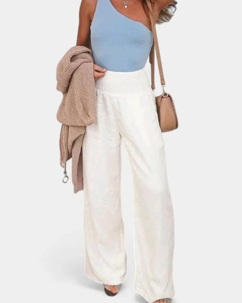 Sommerhose mit hoher Taille für Damen | Leichte - Image 2