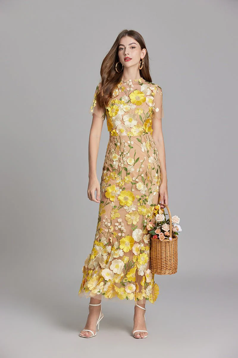Sophia - Elegantes Blumenkleid im Midi-Stil - Image 12