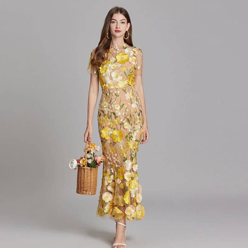 Sophia - Elegantes Blumenkleid im Midi-Stil - Image 19