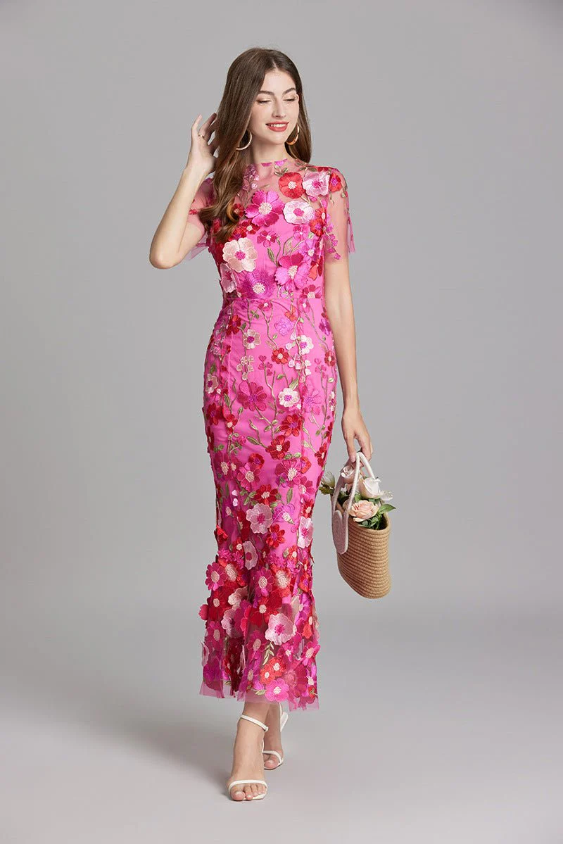 Sophia - Elegantes Blumenkleid im Midi-Stil - Image 2