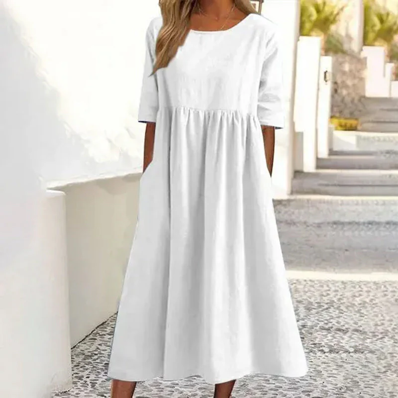 Sophie - Leinen- und Baumwollkleid - Image 4