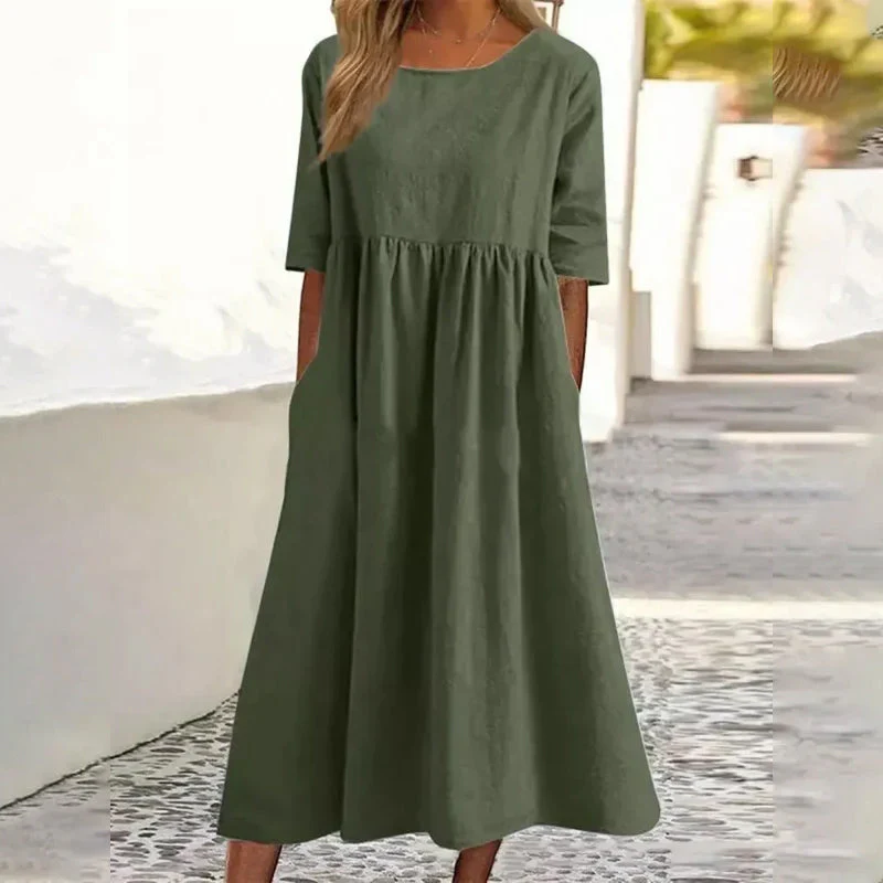 Sophie - Leinen- und Baumwollkleid - Image 7