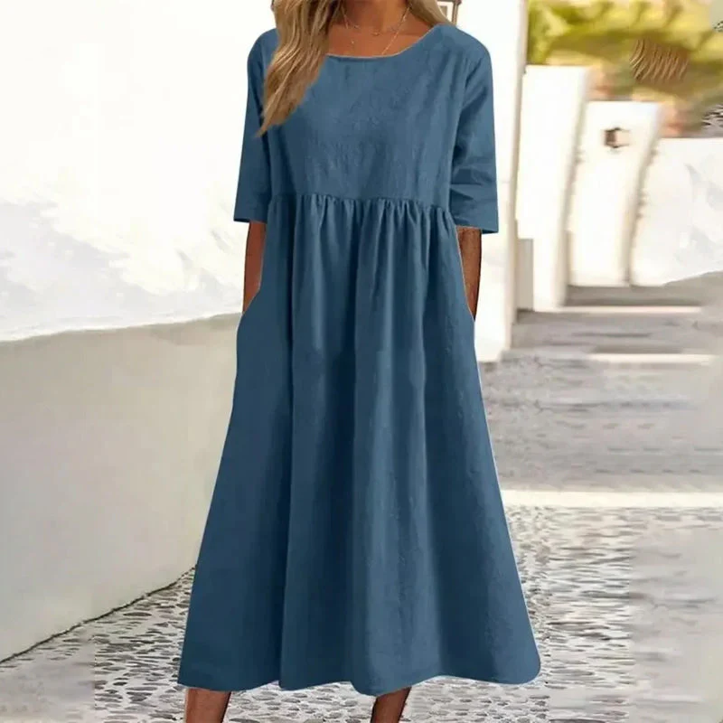 Sophie - Leinen- und Baumwollkleid - Image 8
