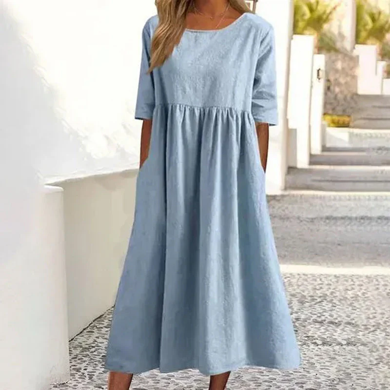 Sophie - Leinen- und Baumwollkleid - Image 9