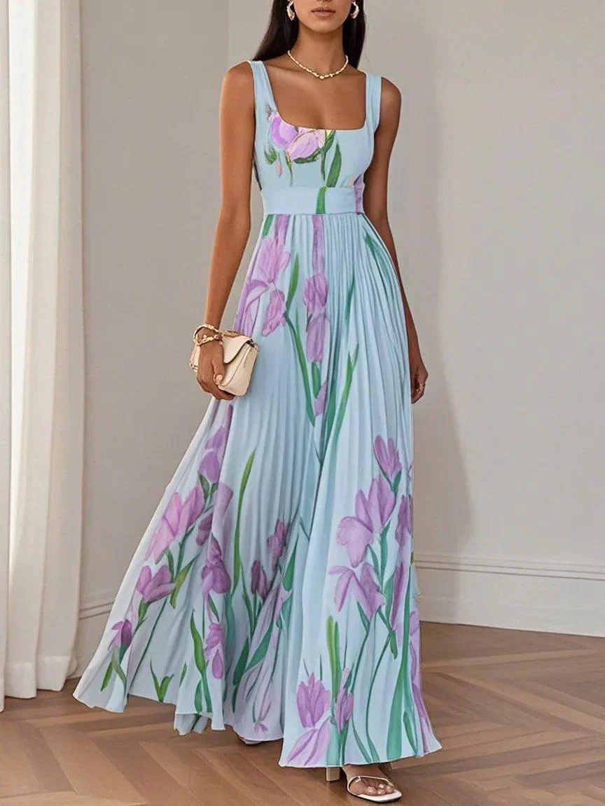 Sophie™ | Luxuriöses plissiertes Maxikleid mit Blumenmuster - Image 6