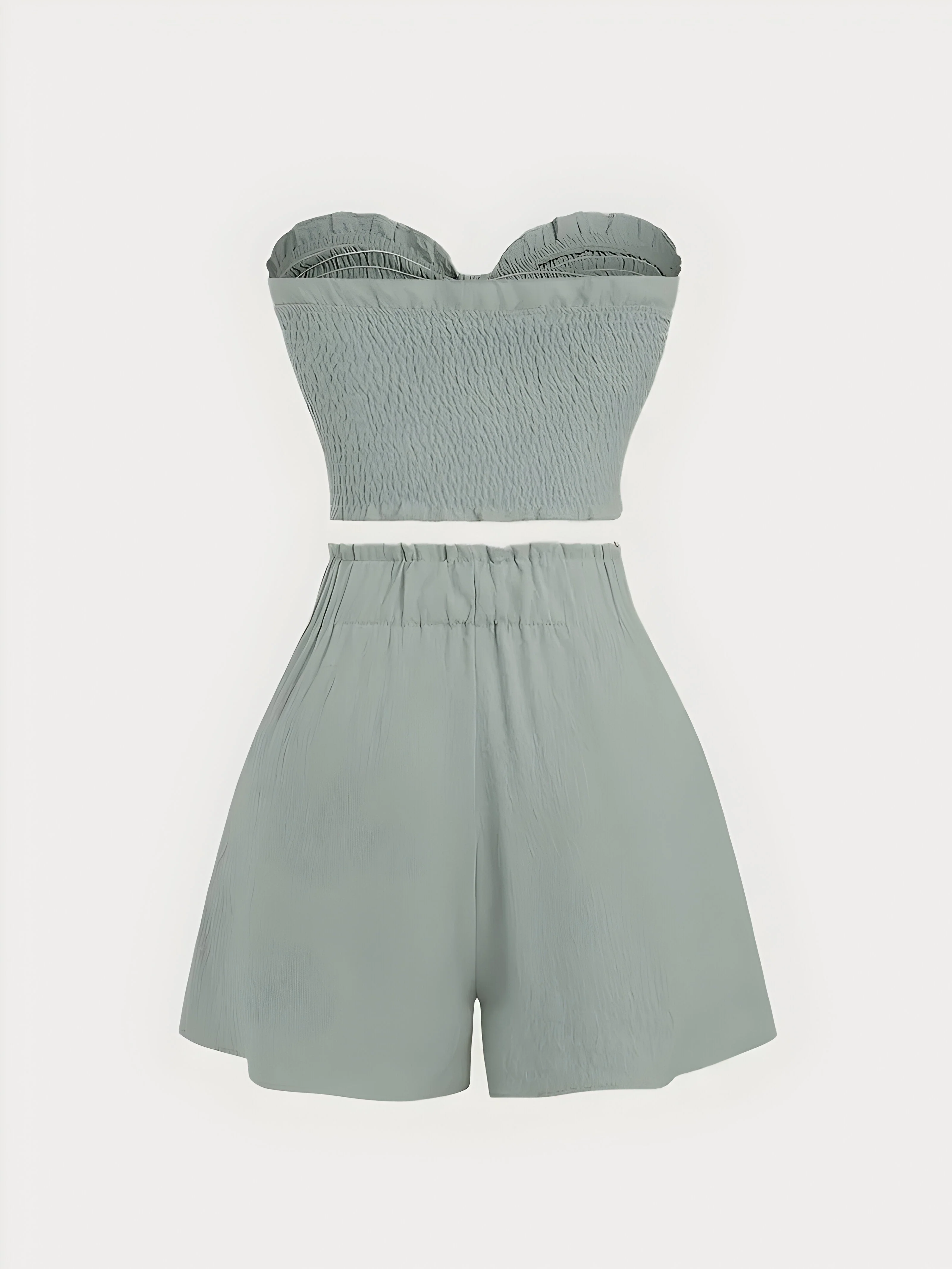 Sophie | Romantisches Date am Meer Top + Shorts Slim Fit
