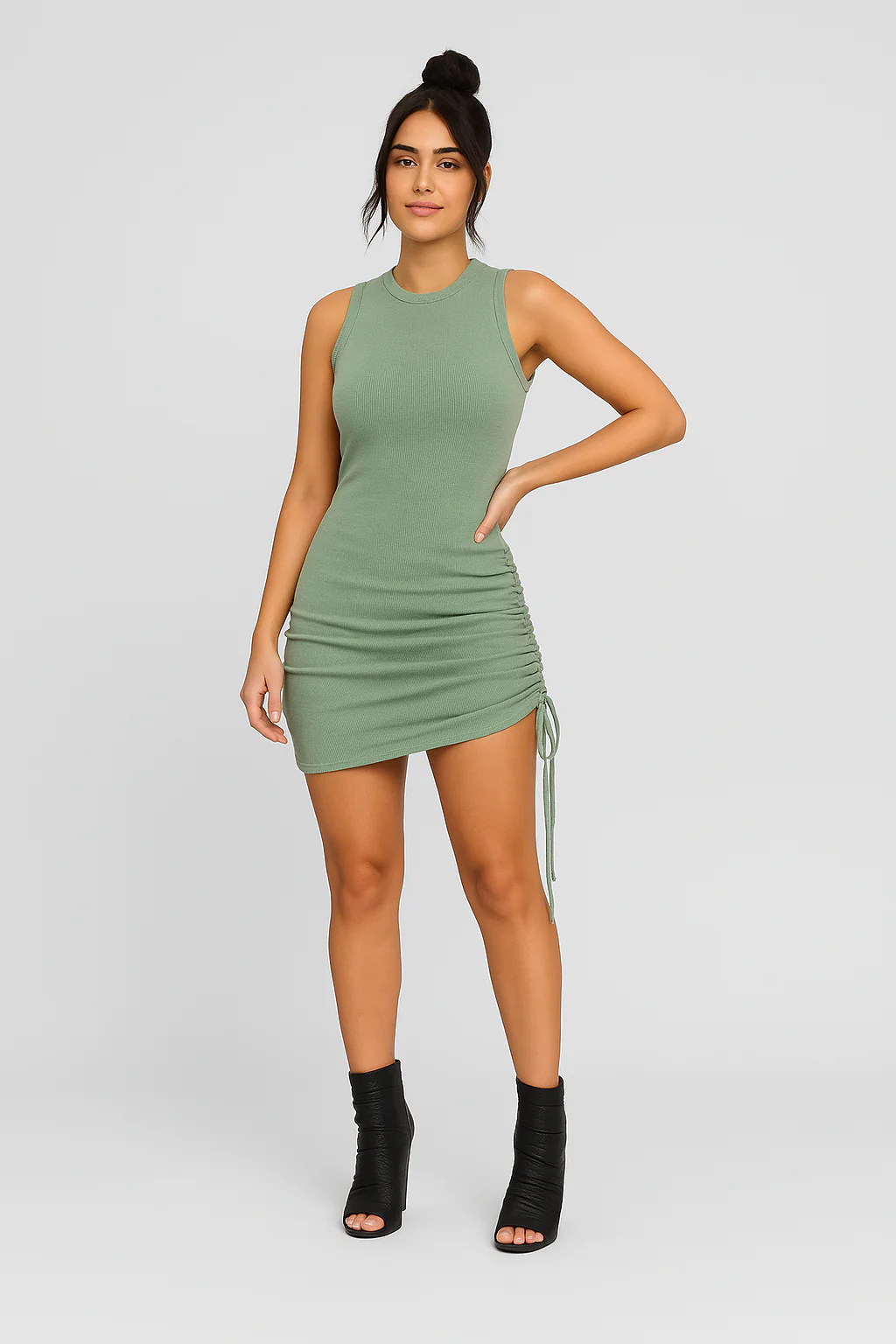 Sophie Strukturierte Ärmellose Minikleid – Moderner Chic Design - Image 5