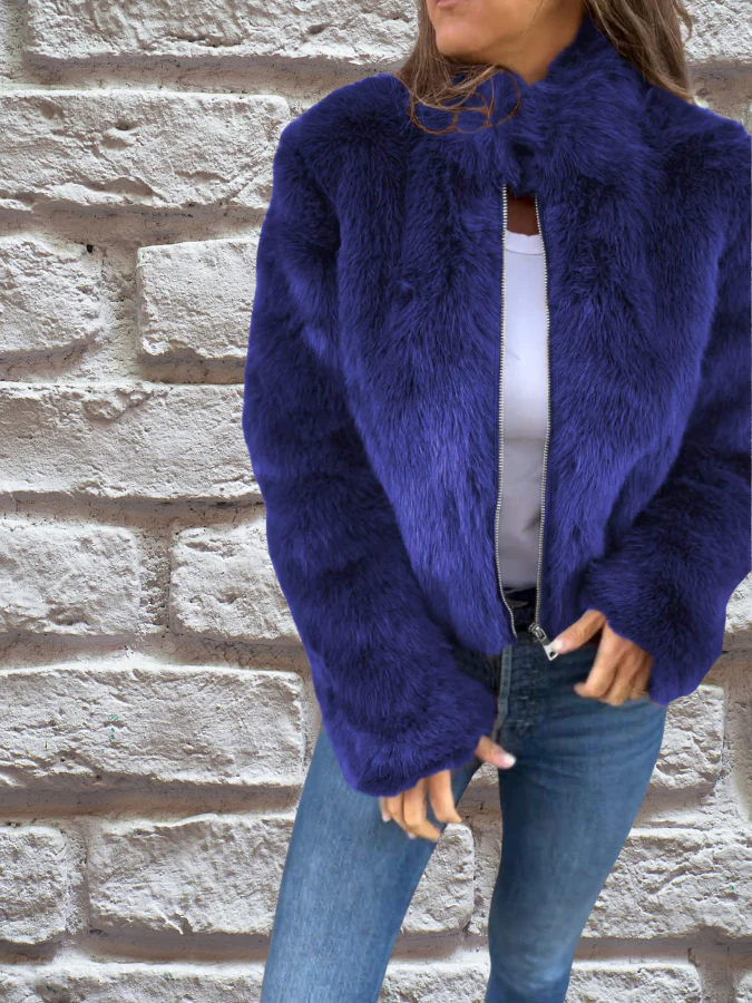 Sophie | Warme Jacke mit Faux Fur Kragen - Image 6