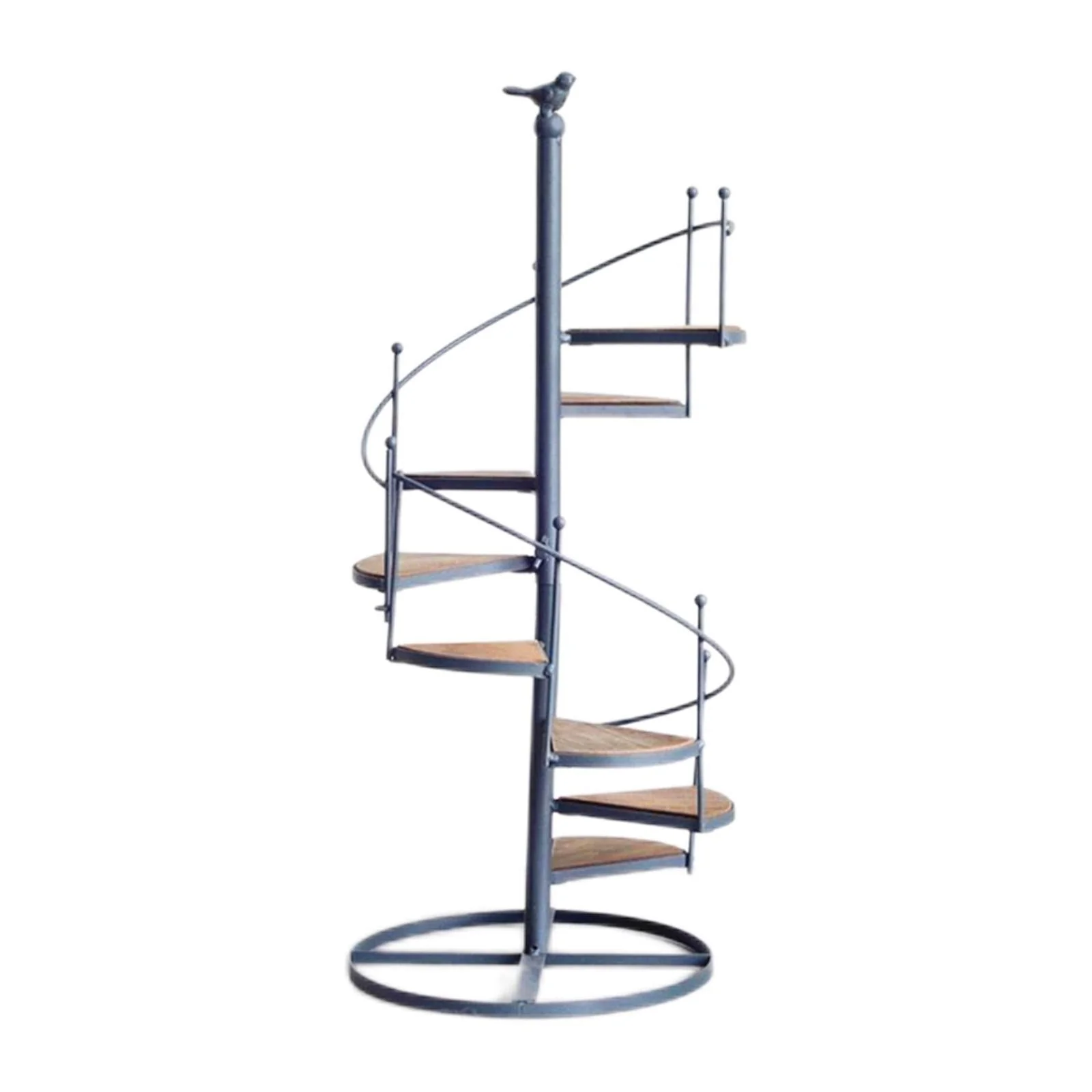 SpiraBloom Gestufter Pflanzenständer – Eleganter spiralförmiger Pflanzenständer für Balkon- und Gartenanlagen