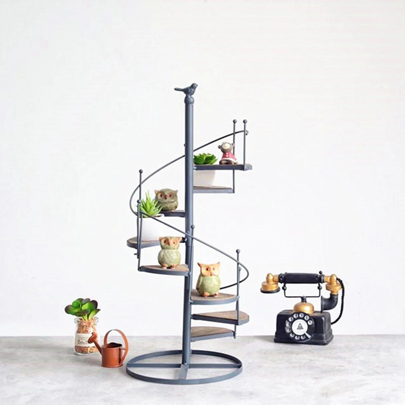 SpiraBloom Gestufter Pflanzenständer – Eleganter spiralförmiger Pflanzenständer für Balkon- und Gartenanlagen - Image 5