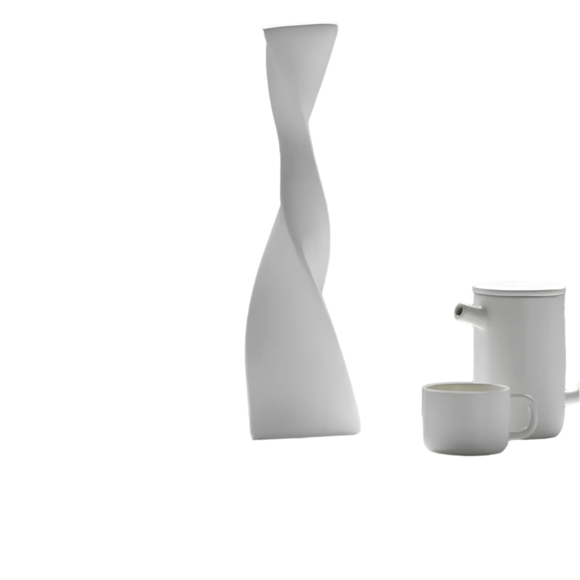 SpiralElegance Keramikvase – Modernes Spiraldesign - Image 4
