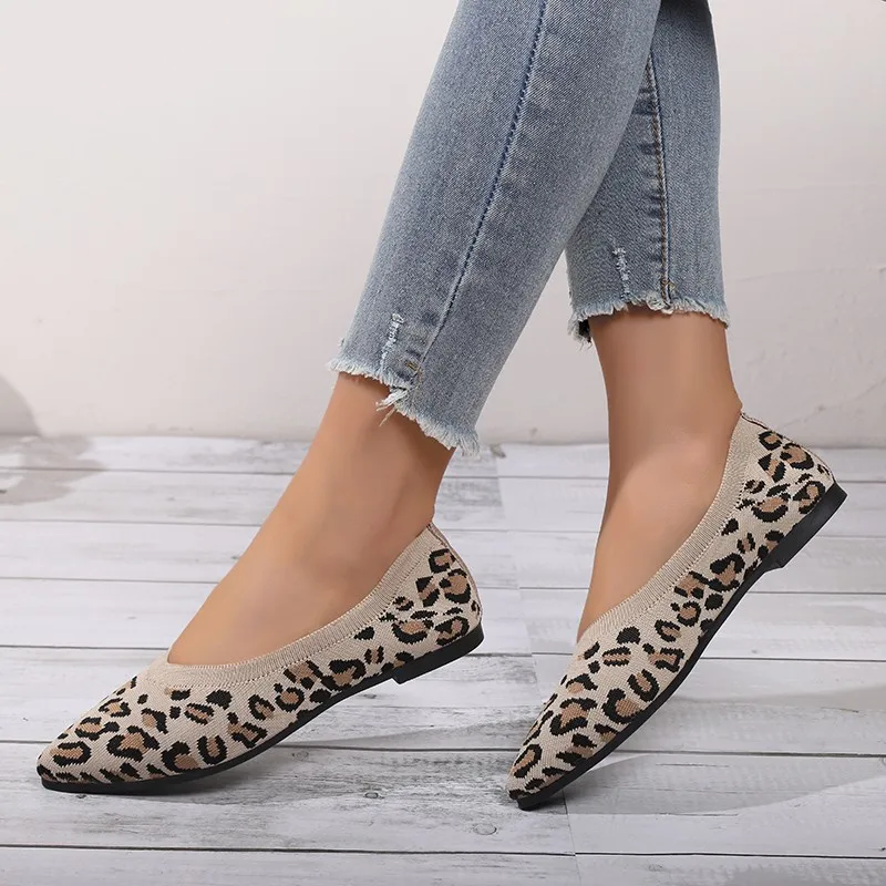 Spitze Zehe Mesh Mokassins Flats Schuhe - Image 4