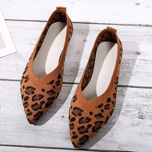 Spitze Zehe Mesh Mokassins Flats Schuhe - Image 6