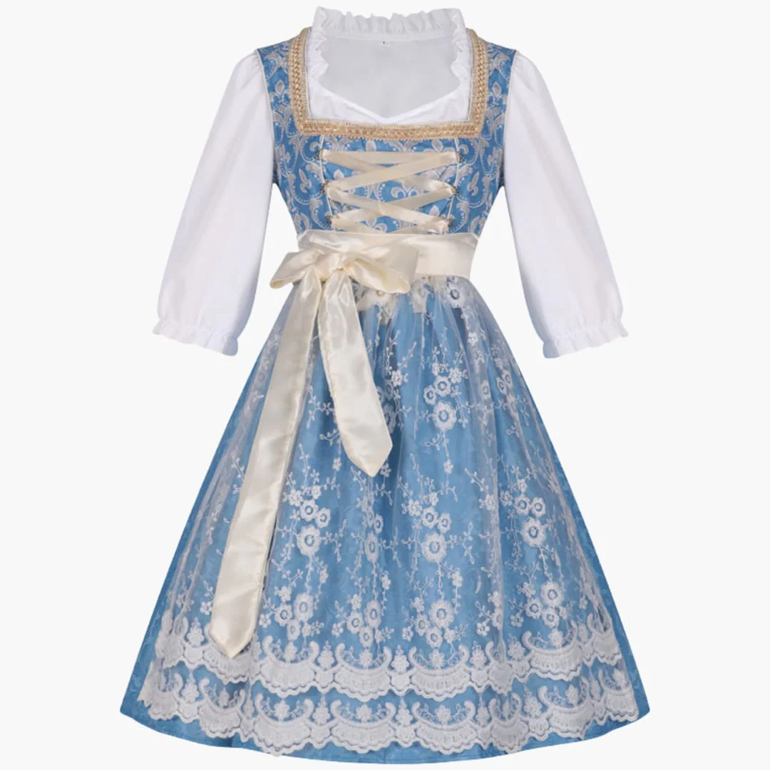 Spitzenakzent Dirndl kleid für Damen - Oktoberfest 2025 - Image 2