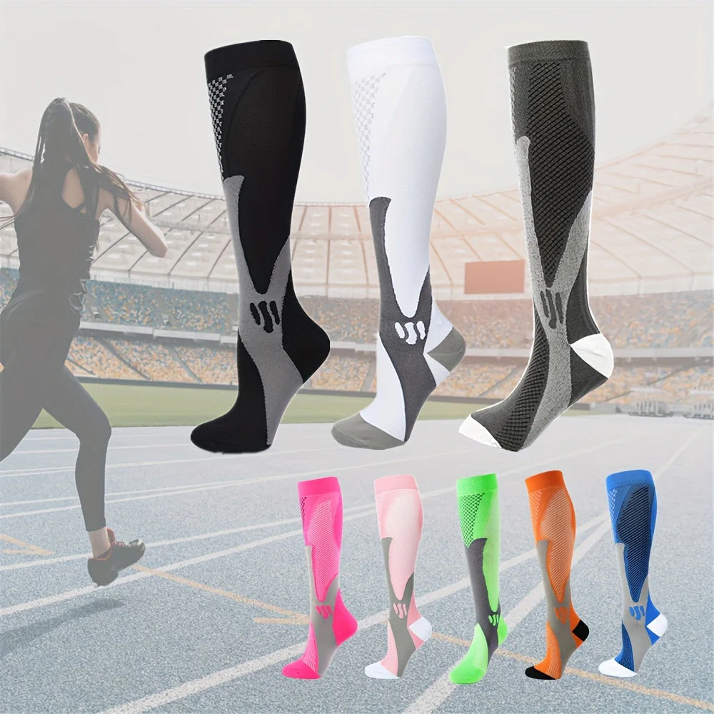 Sportkompressionsstrümpfe für Damen – Atmungsaktiv und stützend für Sport und Regeneration