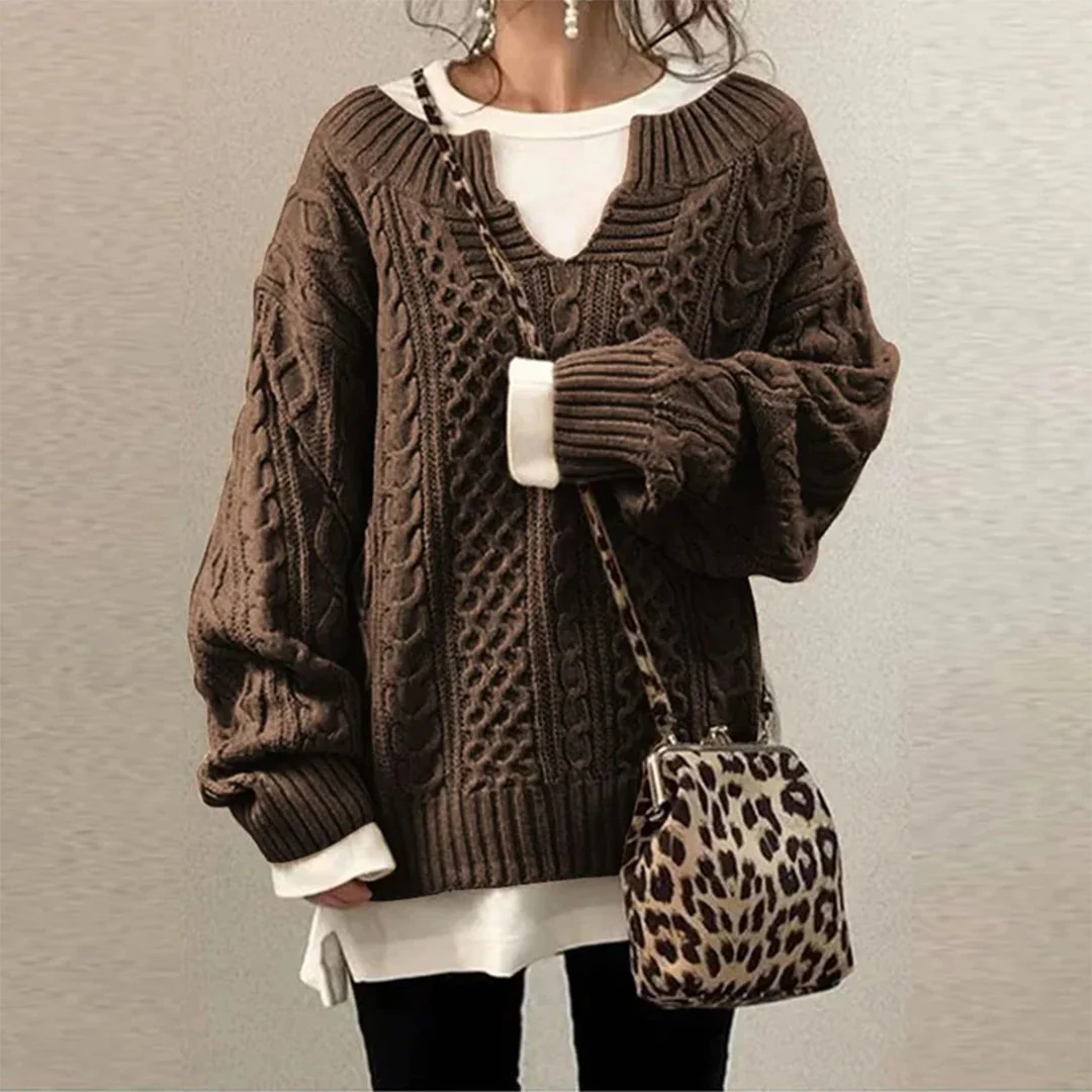 STACY | Übergroßer Strickpullover - Image 2