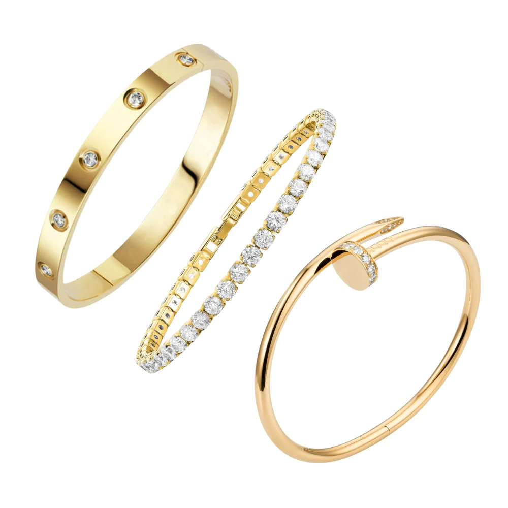 STAPELBARE ETERNITY ARMBÄNDER SET