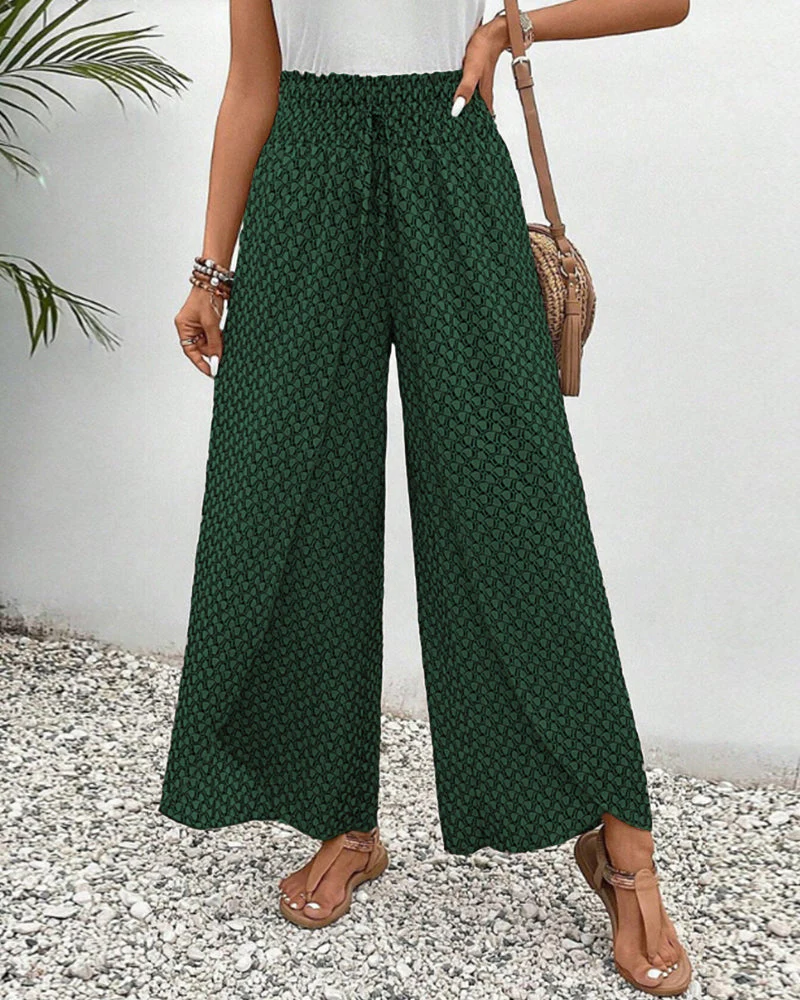 Stella | Lisette Hose mit weitem Bein und geometrischem Druck - Image 11