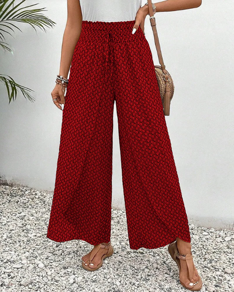 Stella | Lisette Hose mit weitem Bein und geometrischem Druck - Image 12