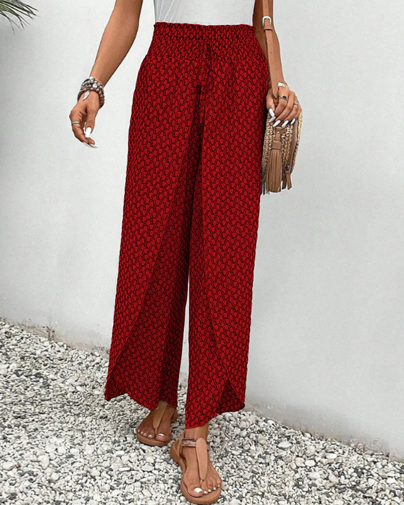 Stella | Lisette Hose mit weitem Bein und geometrischem Druck - Image 4
