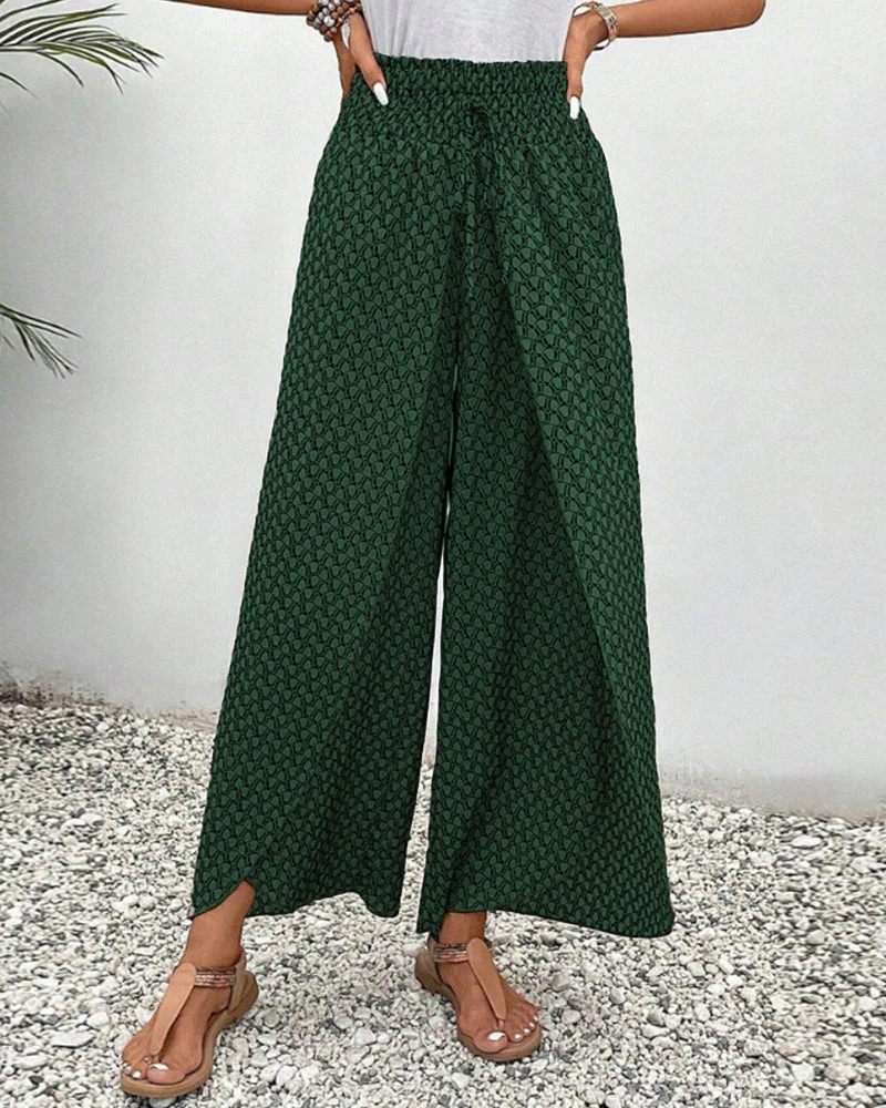 Stella | Lisette Hose mit weitem Bein und geometrischem Druck - Image 8