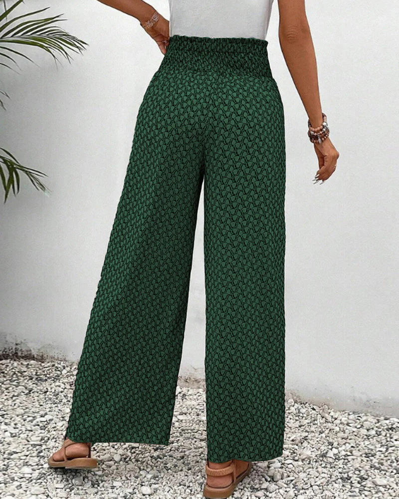 Stella | Lisette Hose mit weitem Bein und geometrischem Druck - Image 9