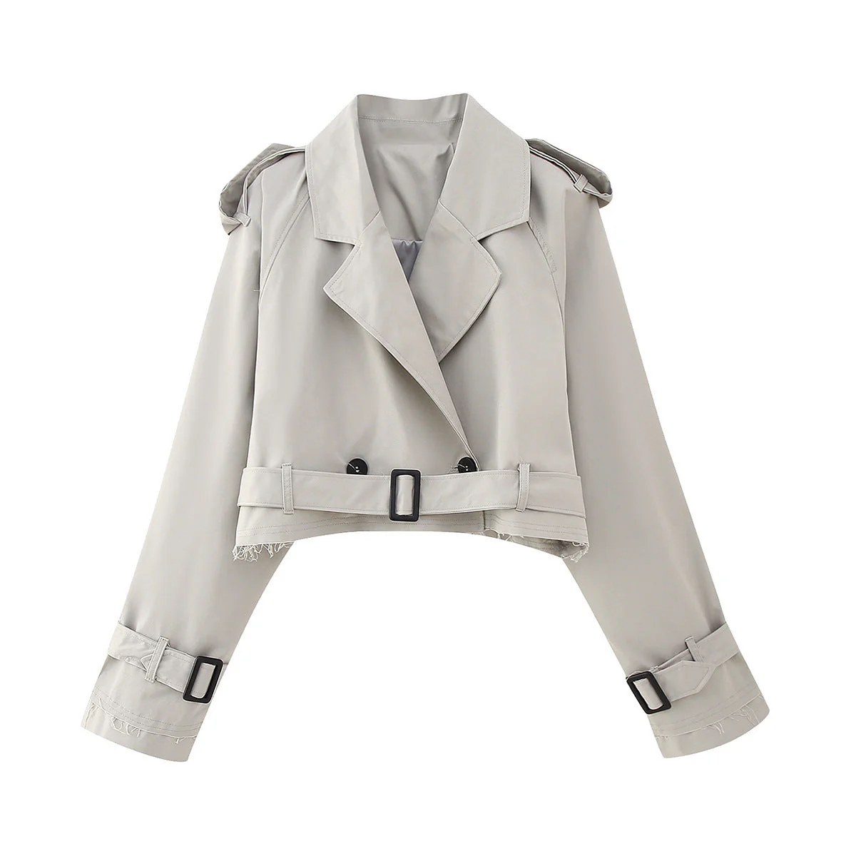 Stephanie | Eleganter Kurzer Trenchcoat - Image 8