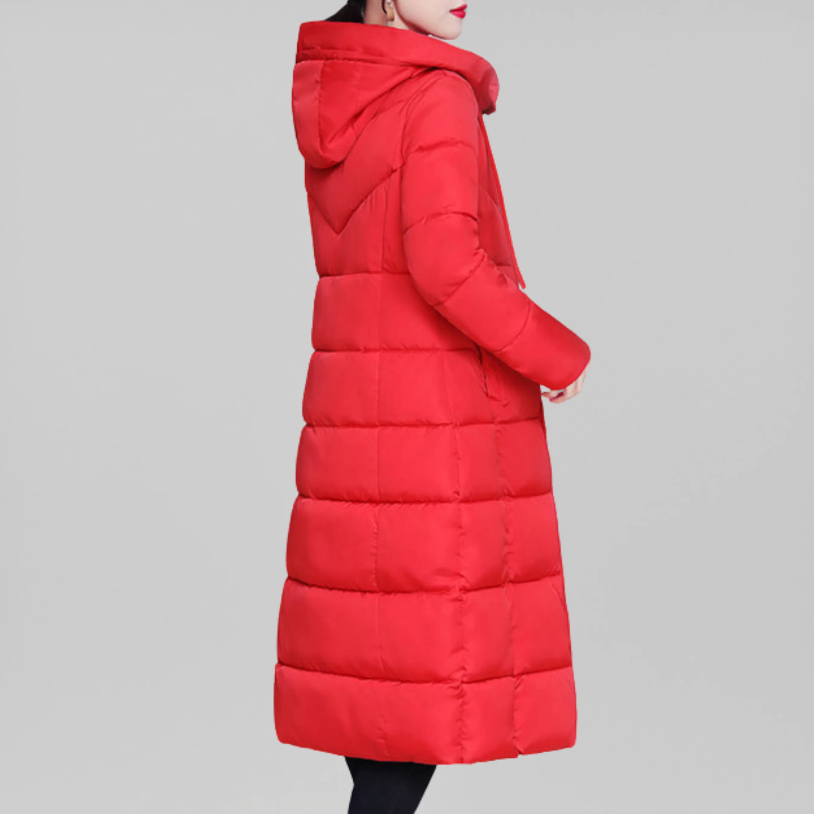 Steppjacke mit Kapuze Puffer Winterjacke - Image 2