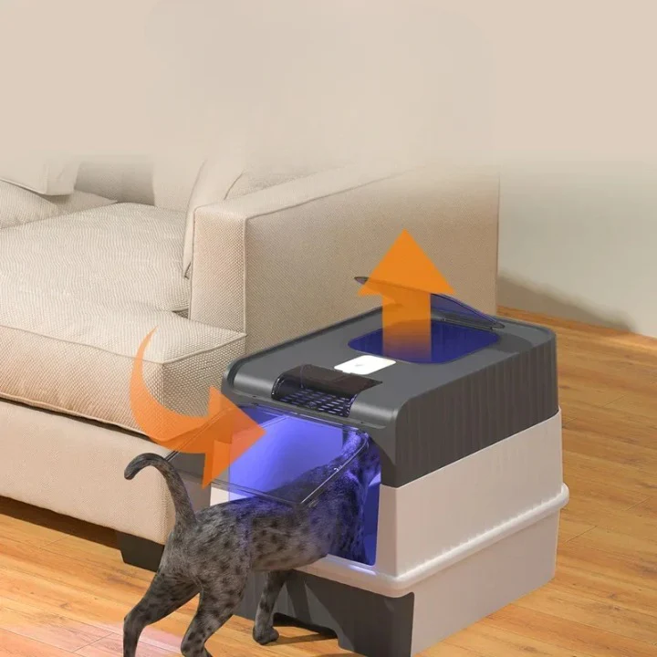 SteriPaw Haven – Selbstreinigendes Katzenklo mit automatischer Sterilisation für Zuhause - Image 3