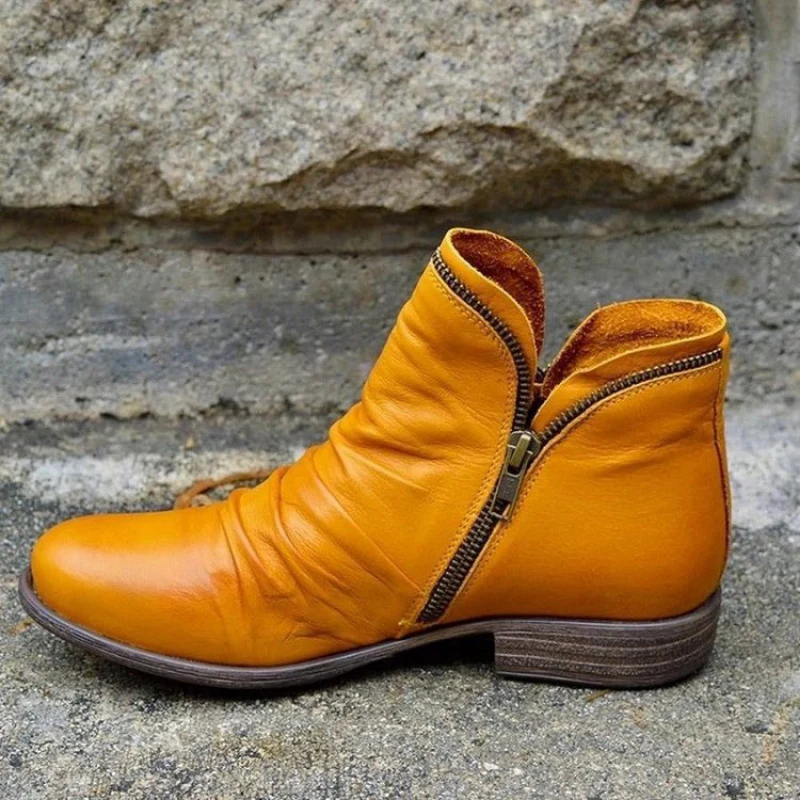 Stiefelette Damen Komfort Herbst | Modisch Reißverschluss - Image 3